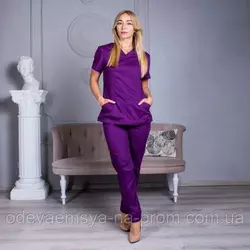 Женский медицинский костюм Avicenna фиолетовый
