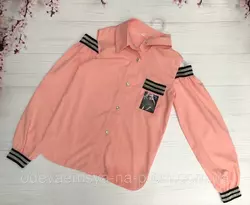 Розовая рубашка для девочки