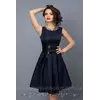 Модное Женское платье тёмно-синее