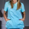 Женская медицинская блуза Avicennа голубая