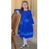 Шикарное платье для девочки електрик