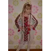 Вышитое вязаное платье для девочки