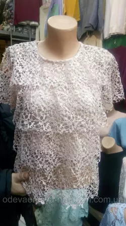 Женская гипюровая блуза