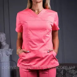 Женская медицинская блуза Avicennа кораловая