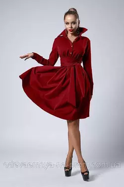 Шикарное женское платье бордо