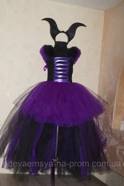 Карнавальное платье из фатина "Колдунья"
