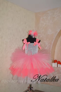 Карнавальное платье-юбка из фатина "Хлопушка"