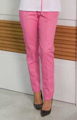 Женские медицинские брюки Avrora розовые
