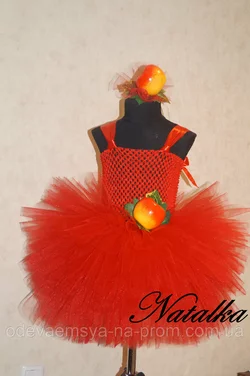Карнавальное платье-юбка из фатина "Яблоко"