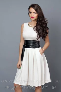 Модное Женское платье белое