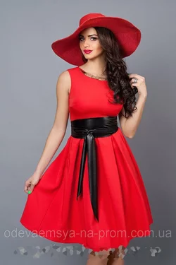 Модное Женское платье красное
