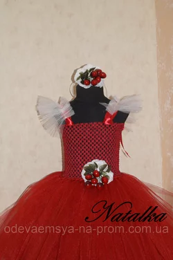 Карнавальное платье-юбка из фатина "ВИШЕНКА"