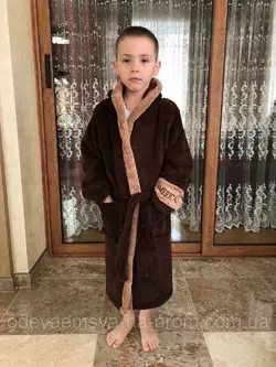 Детский махровый халат для мальчика