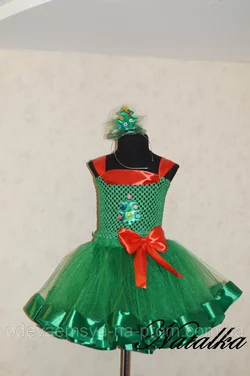 Карнавальная юбка-платье из фатина "ЕЛОЧКА"