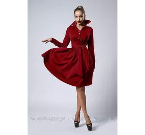 Шикарное женское платье бордо