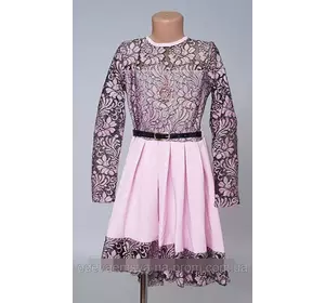 Шикарное платье для девочки с украшением