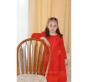 Шикарное платье для девочки красное