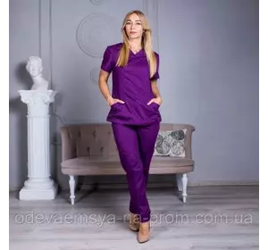 Женский медицинский костюм Avicenna фиолетовый