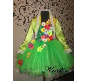 Карнавальний костюм, юбка-платье из фатина  "ВЕСНА"