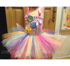 Карнавальное платье-юбка из фатина "КОНФЕТКА"