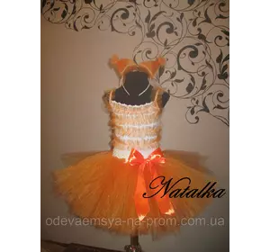 Карнавальный костюм из фатина "Лисичка"