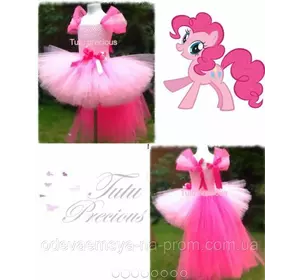 Карнавальний костюм, юбка-платье из фатина  "Пони Пинки Пай"