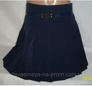 Шикарная школьная юбка от производителя "Плисе" синяя