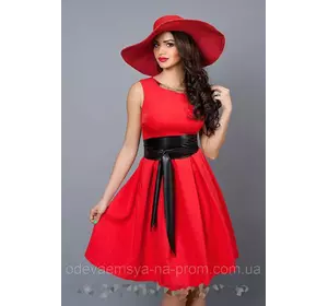 Модное Женское платье красное