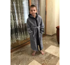 Детский махровый халат для мальчика