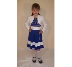 Детский  платье Шанель електрик