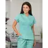 Женская медицинская блуза Эдельвика салатовая