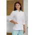 Женская медицинская блуза Avrora бело-голубая